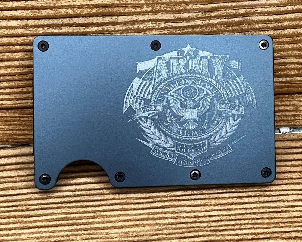 Minimalist engrave wallets for men