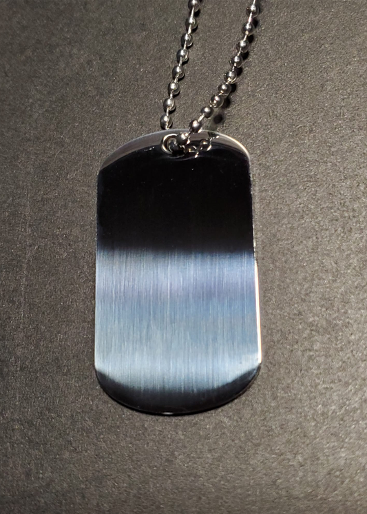 Stainless Steel Dog tag Memorial Necklace